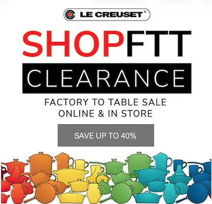 Le Creuset：夏季厨具大促 低至6折