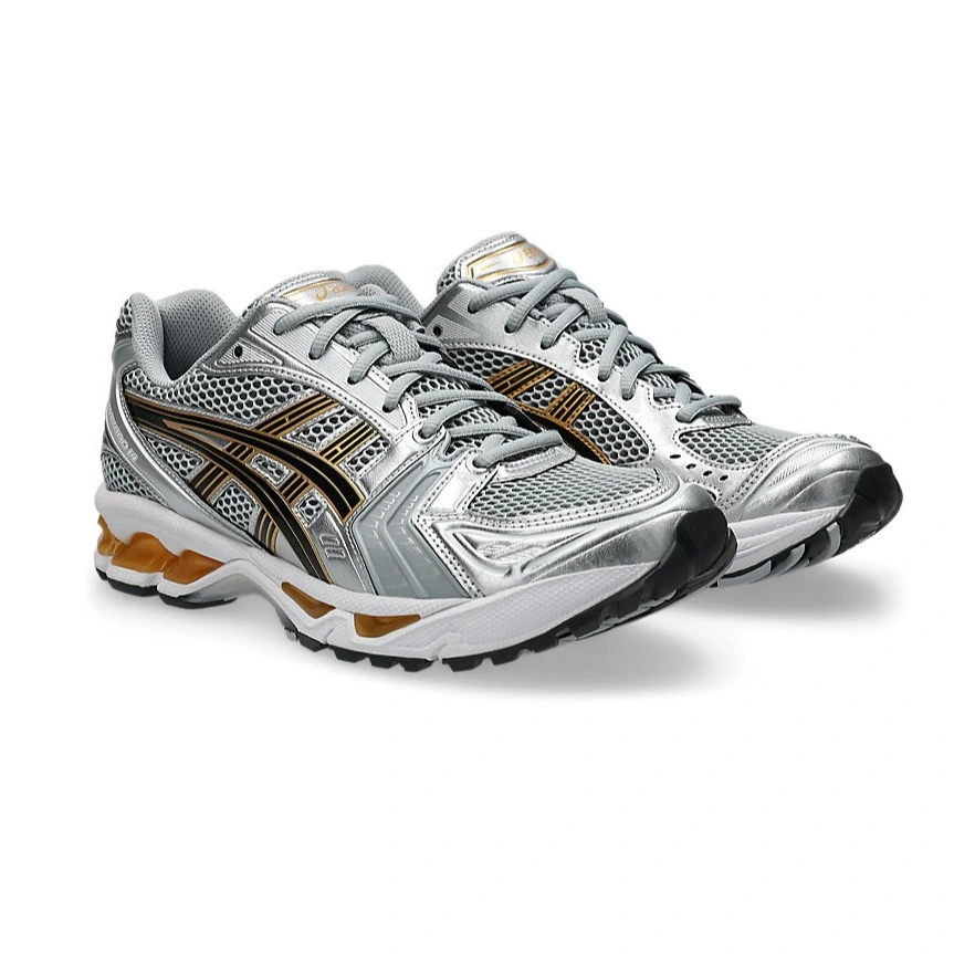 ASICS 亚瑟士 GEL-Kayano 14 银金配色运动鞋
