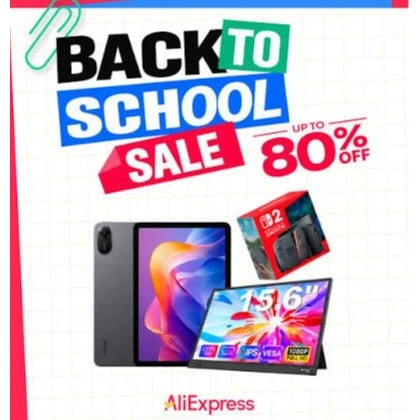 AliExpress - Global：返校季大促全场低至2折热卖