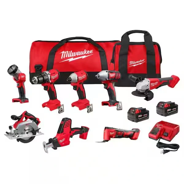 Milwaukee M18无线工具8件套