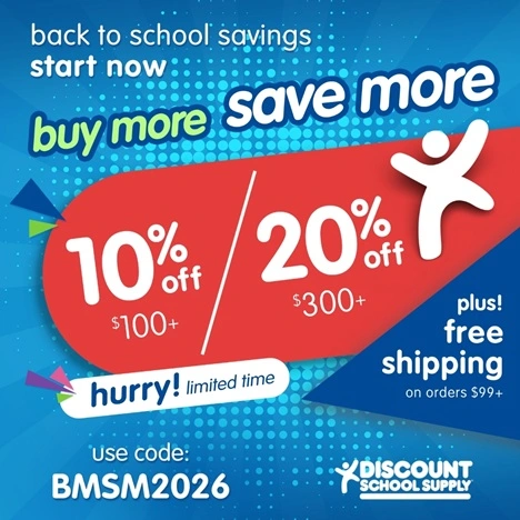 Discount School Supply：返校季大促！各年龄阶段学生用品