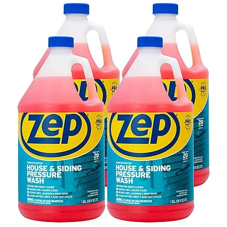Zep 1加仑房屋及外墙高压清洗浓缩液（4瓶装）