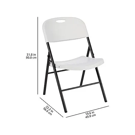 Amazon Basics 折叠塑料椅 承重350磅