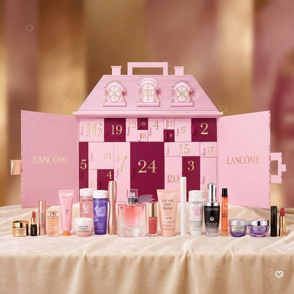 Lancome 2026圣诞日历上新 内含8正装  买即送Pouch包
