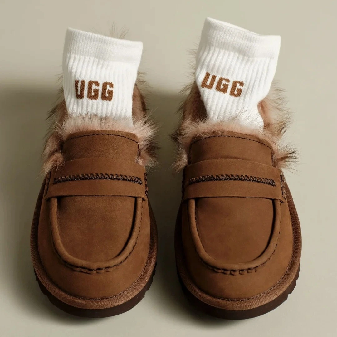 Gilt：UGG 秋日毛绒上新！ Ascot 麂皮拖鞋$85