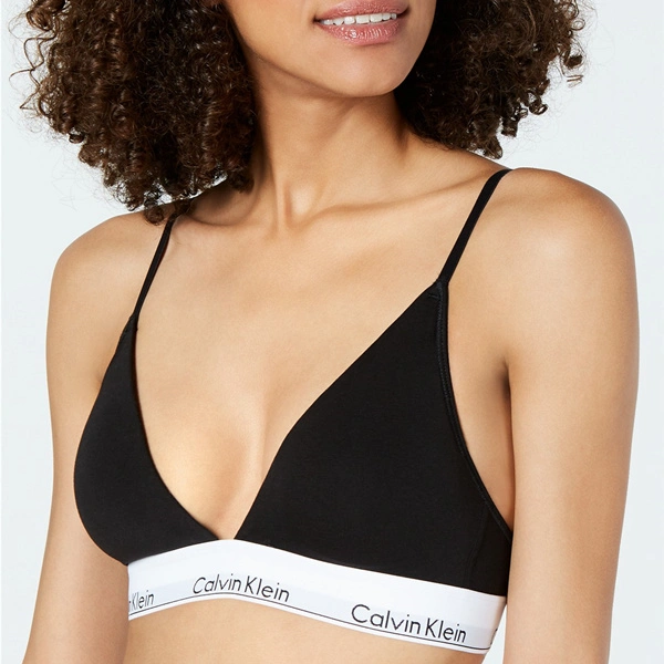 Jennie同款！Calvin Klein Modern 黑色三角杯内衣