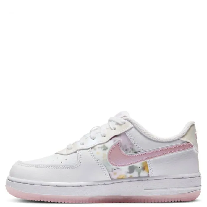NIKE AIR FORCE 1LV8 童鞋 白粉色 少量现货