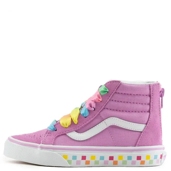 VANS RAINBOW LACE SK8-HI 女士 粉色 码全