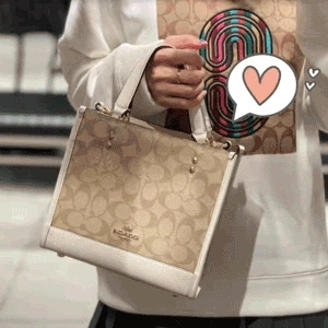 Coach Dempsey 22 浅卡其色托特包