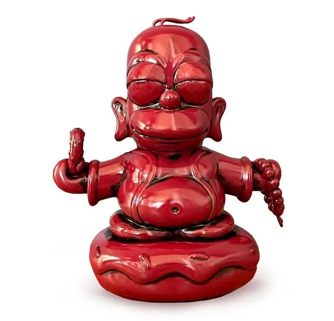 Kidrobot × THE SIMPSONS 超多联名款手办上新 限量朱红版佛像