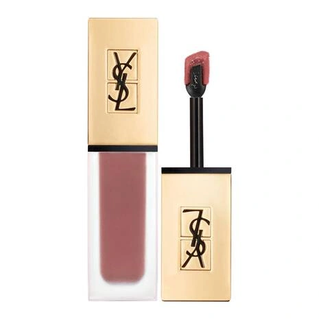 YSL 金管哑光唇釉 #23 Deep Nude 玫瑰豆沙色