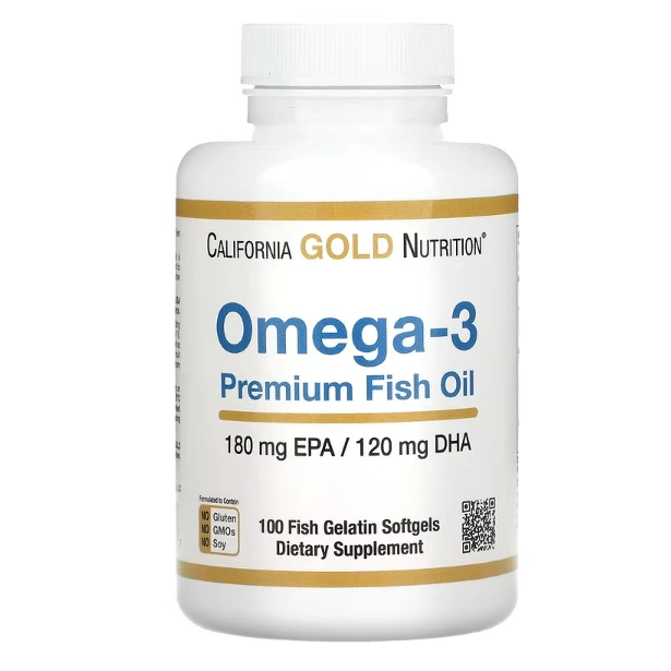 California Gold Nutrition Omega-3 优质鱼油 100粒