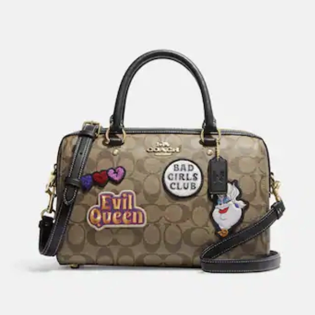 Coach 蔻驰 Disney Mini Rowan 波士顿手提包 徽章