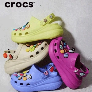 明星同款！Crocs 卡骆驰 Crush 中性款泡芙鞋