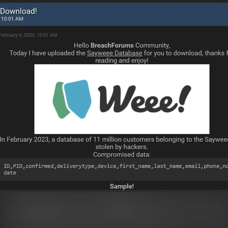 实锤！Weee!泄露用户数据！你需要赶紧做这些....