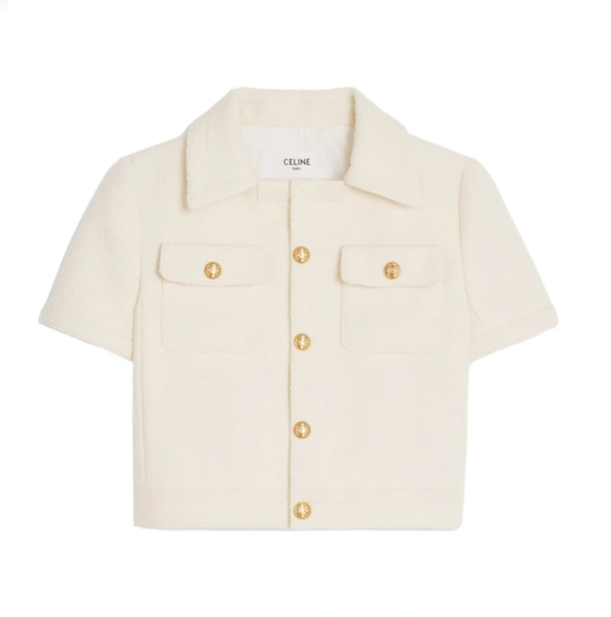 Lisa同款！Celine 白色呢子西装外套