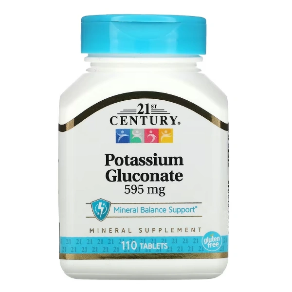21st Century 葡萄糖酸钾 595毫克 110片