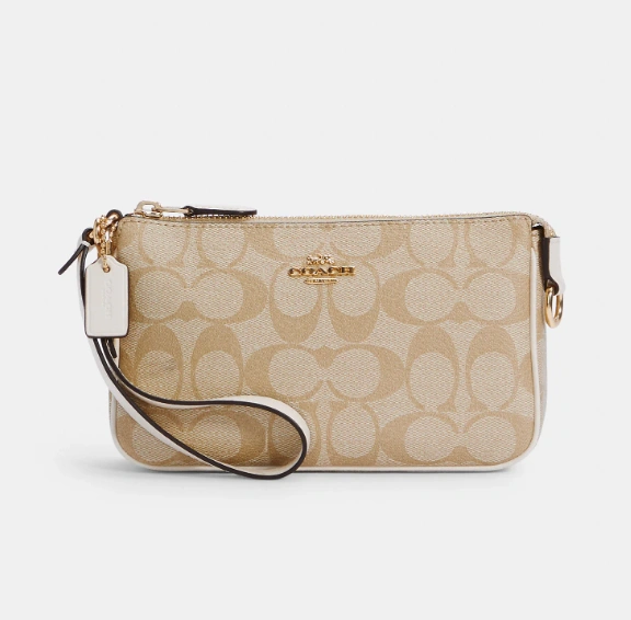 补货！Coach 蔻驰 Nolita 19 奶茶色老花麻将包