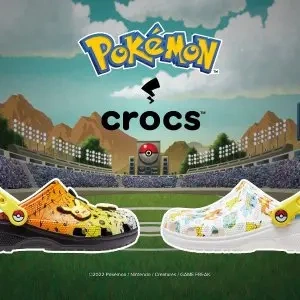 Crocs us：Pokemon宝可梦联名系列 萌趣可爱 洞洞鞋$44