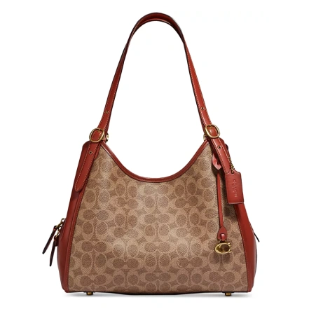 补货！COACH 蔻驰 Signature Coated Canvas Lori 老花款单肩包