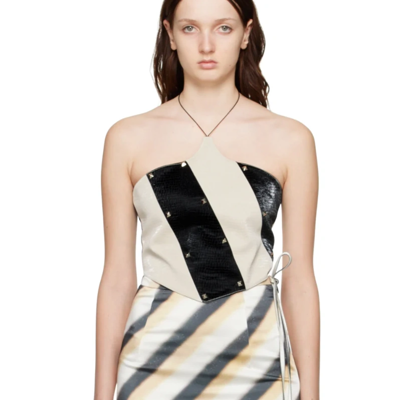 虞书欣同款！Kijun 斜条纹挂脖吊带