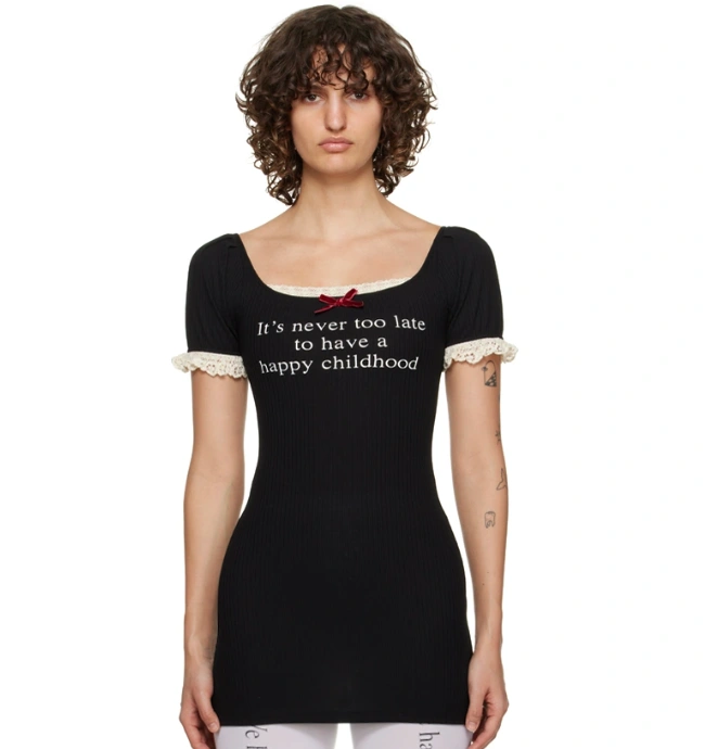 金旼炡同款！Praying 黑色蕾丝裙