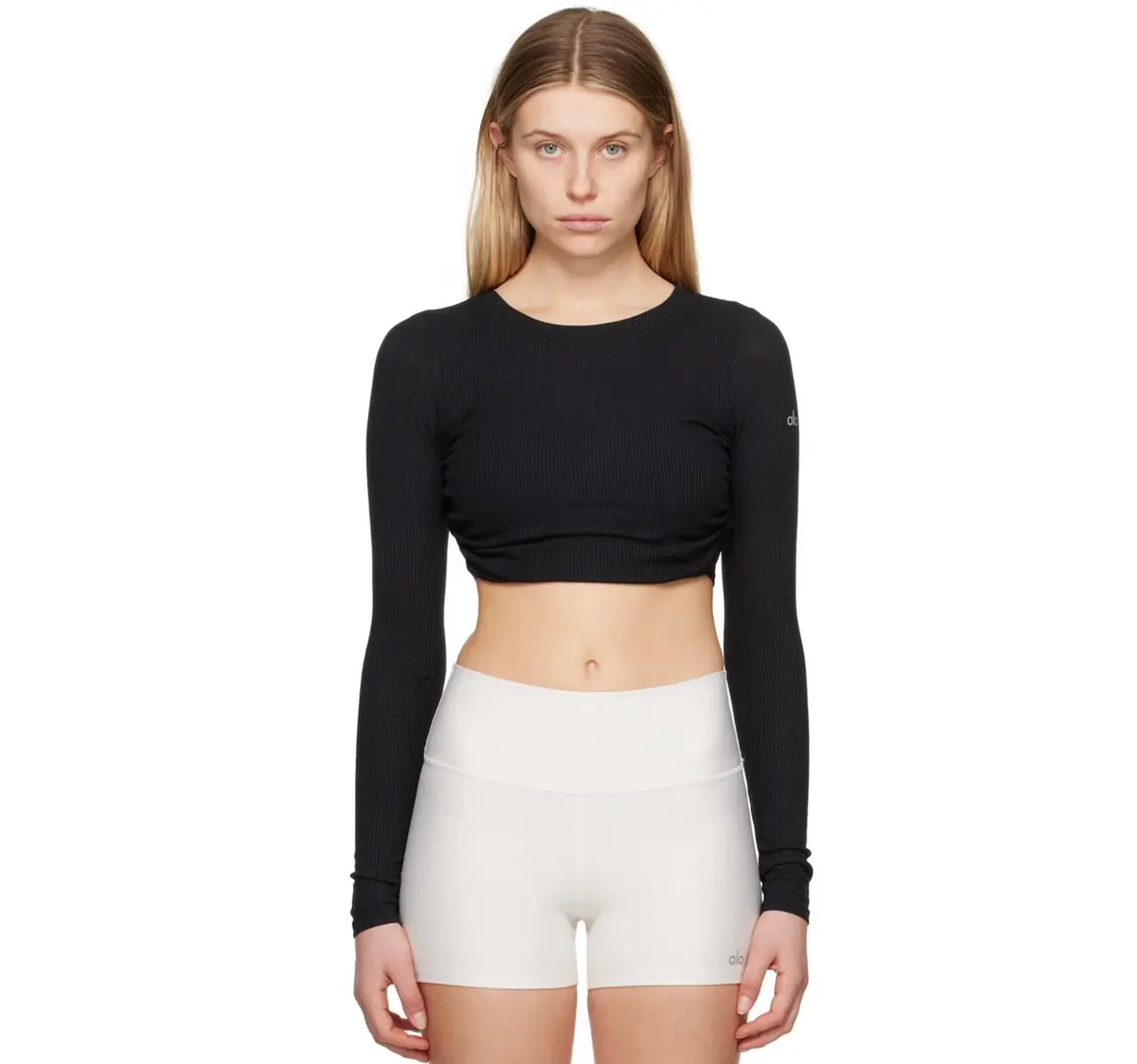 Alo 黑色露背运动上衣好价