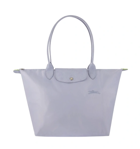 超难买！Longchamp Le Pliage 灰紫色单肩包