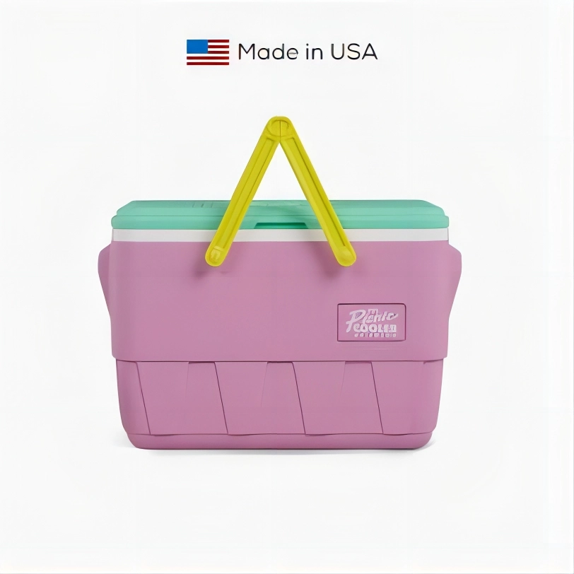 Igloo Coolers复古粉色野餐篮