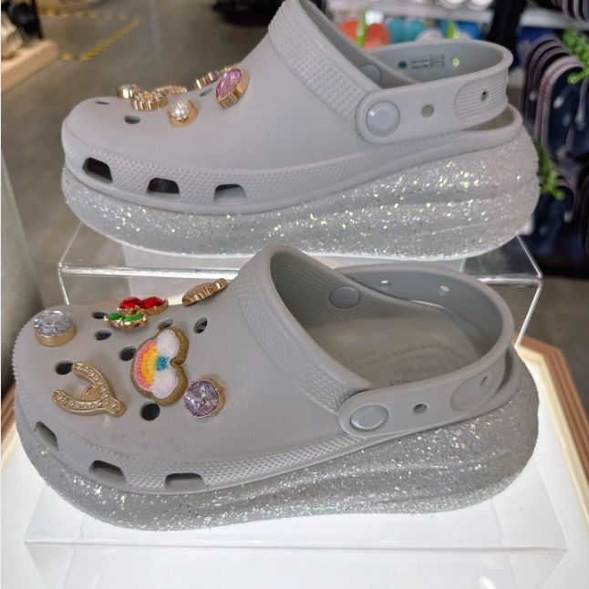 降价！Crocs 卡骆驰 Classic Crush 经典泡芙洞洞鞋 成人款 银灰色