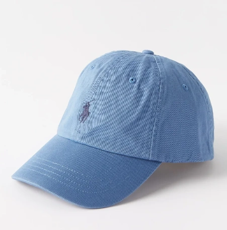 POLO RALPH LAUREN 天蓝色小马刺绣棒球帽