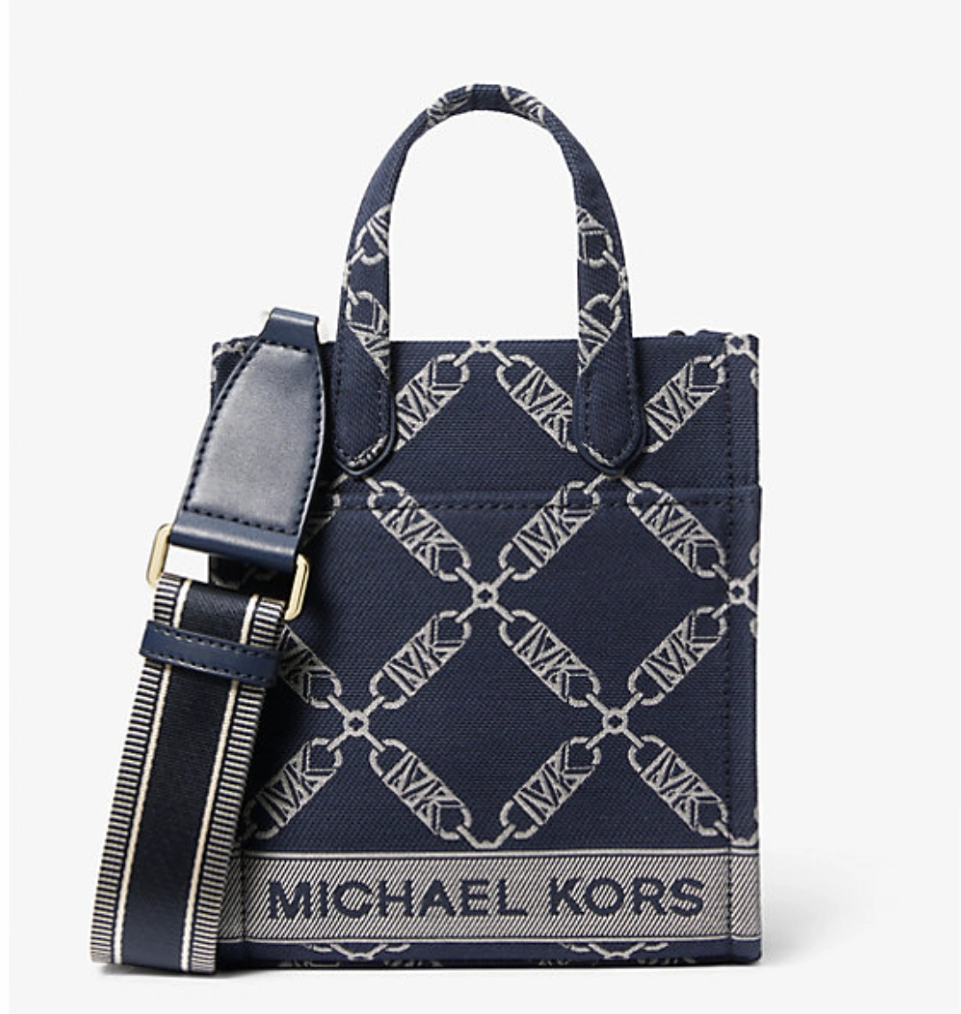 明星同款！Michael Kors Gigi 迷你提花琴谱托特包