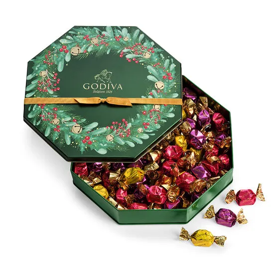 Godiva Holiday Wreath Tin Assorted巧克力礼盒