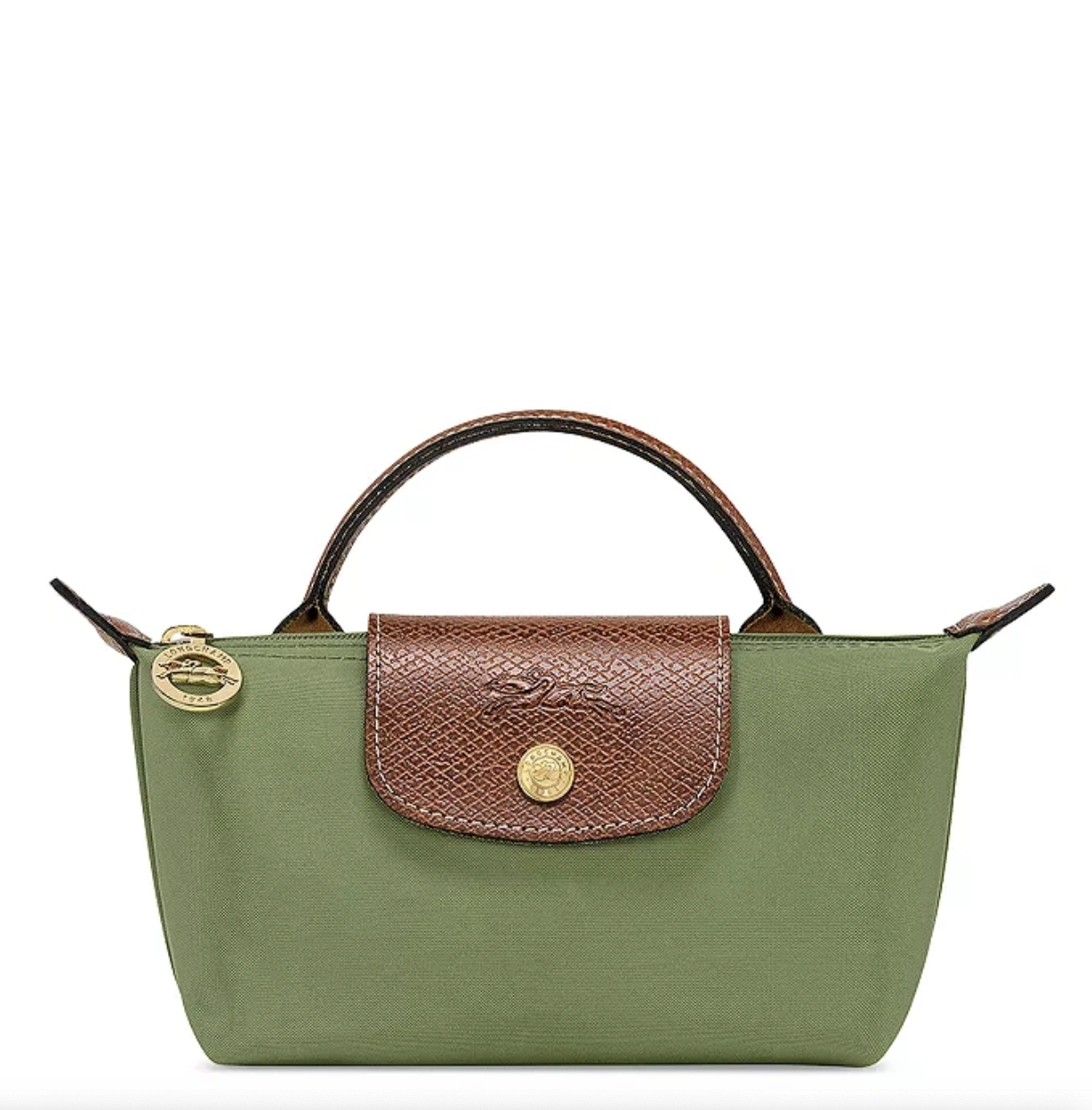 Longchamp 珑骧 Le Pliage 迷你牛油果色饺子包