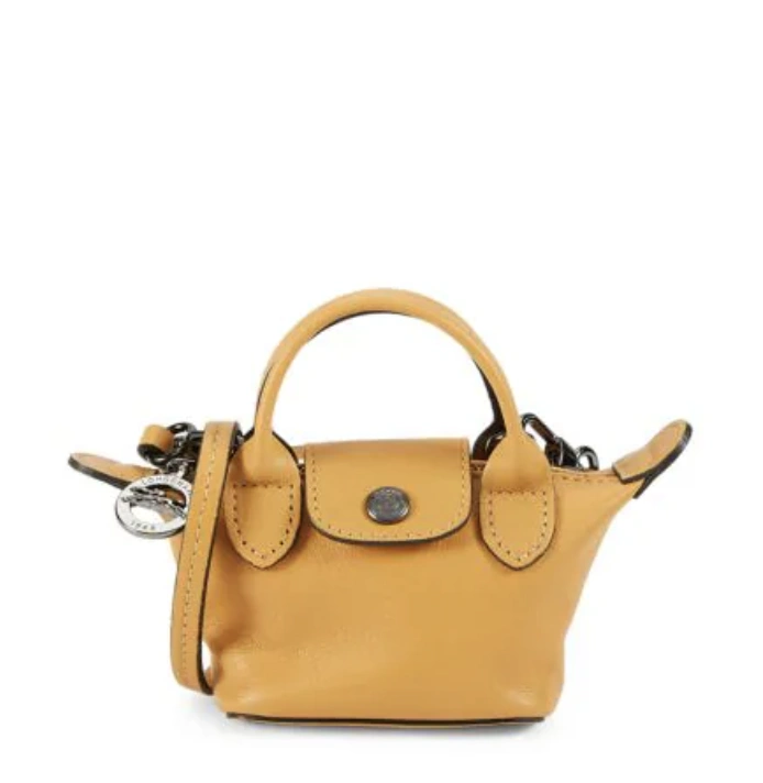 Longchamp 珑骧 Le Pliage Cuir Mini 小羊皮饺子包 图片色
