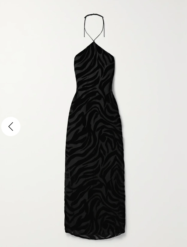 文咏珊同款！Anine Bing 挂脖黑色礼服裙