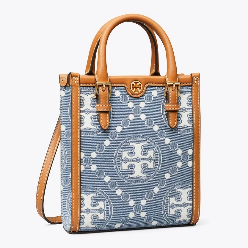 Tory Burch 汤丽柏琦 T MONOGRAM 单宁老花琴谱包