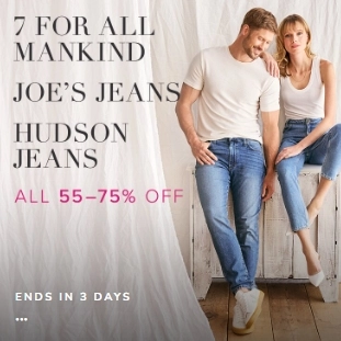 Rue La La：牛仔裤热卖 关注 7 For All Mankind、JOE'S Jeans