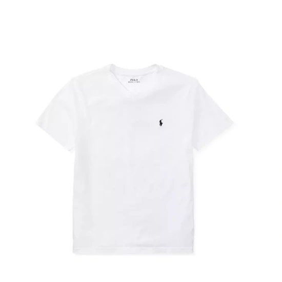POLO RALPH LAUREN 拉夫劳伦大童款 Cotton Jersey V领T恤