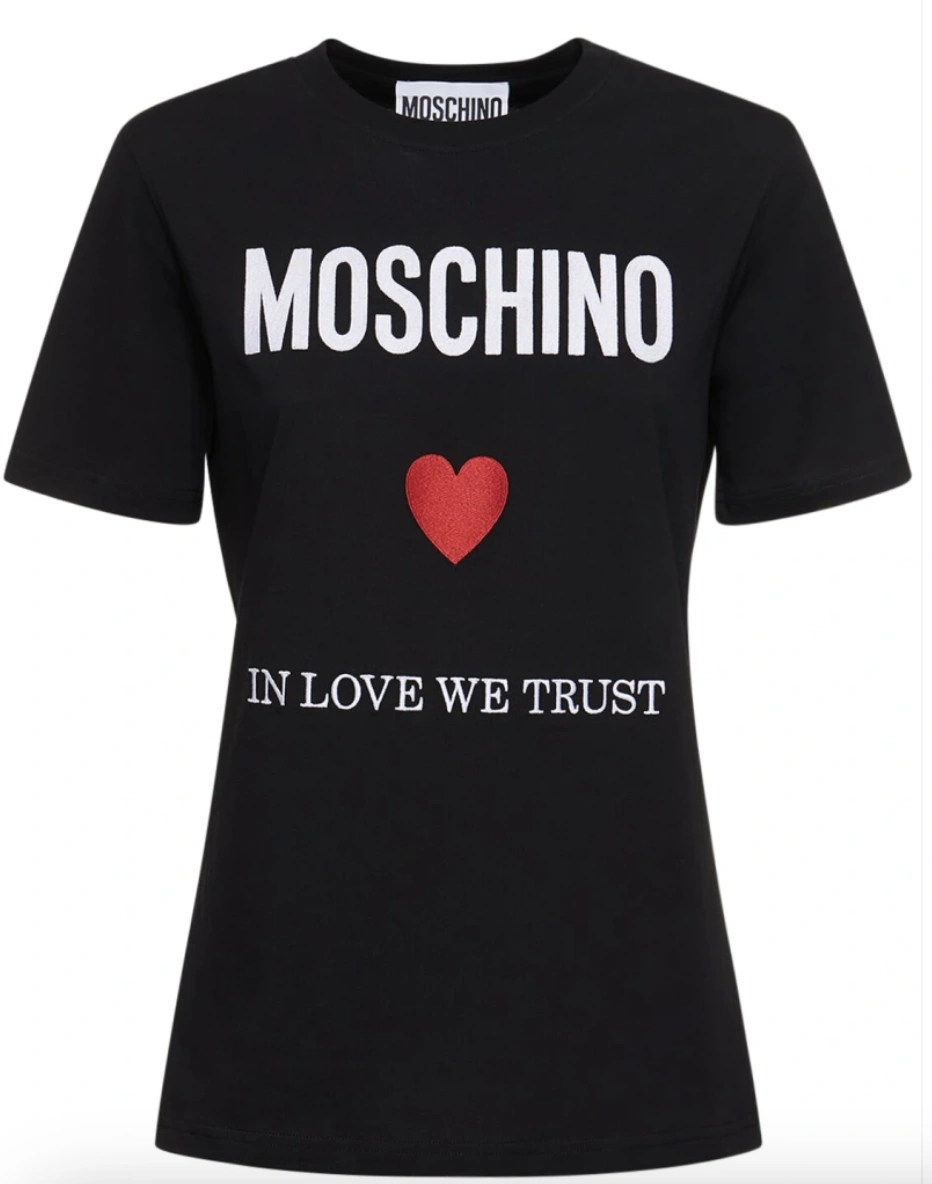 虞书欣同款！Moschino 爱心logo短袖