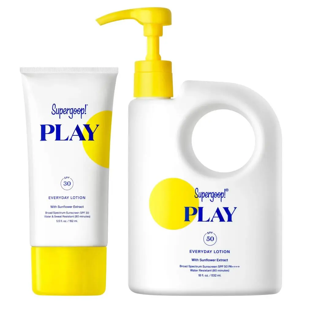周年庆SUPERGOOP！超大桶Play 防晒霜组合（价值$104）
