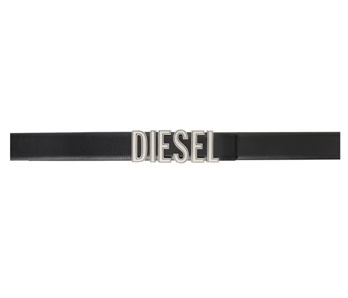 DIESEL Black B-Diesel Rivets 腰带
