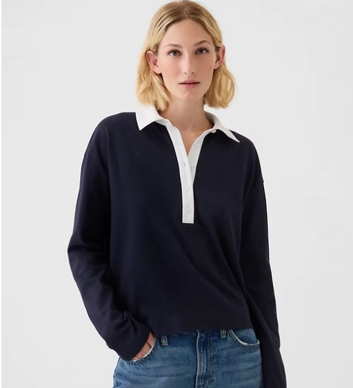 GAP 美网：休闲秋冬系列上新 封面款polo衫$32