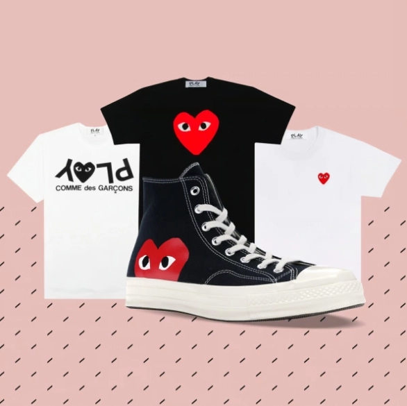 LUISAVIAROMA：Comme des Garçons Play 爱心专场 必入联名帆布鞋