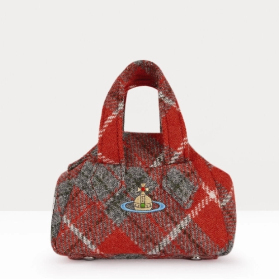 Vivienne Westwood 西太后 Yasmine Mini 红色土星LOGO手提包