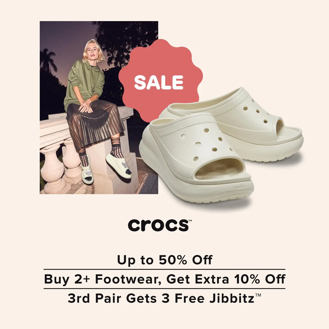 Crocs SG：精选鞋履低至5折