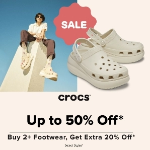 Crocs AU：折扣区洞洞鞋热促 低至5折