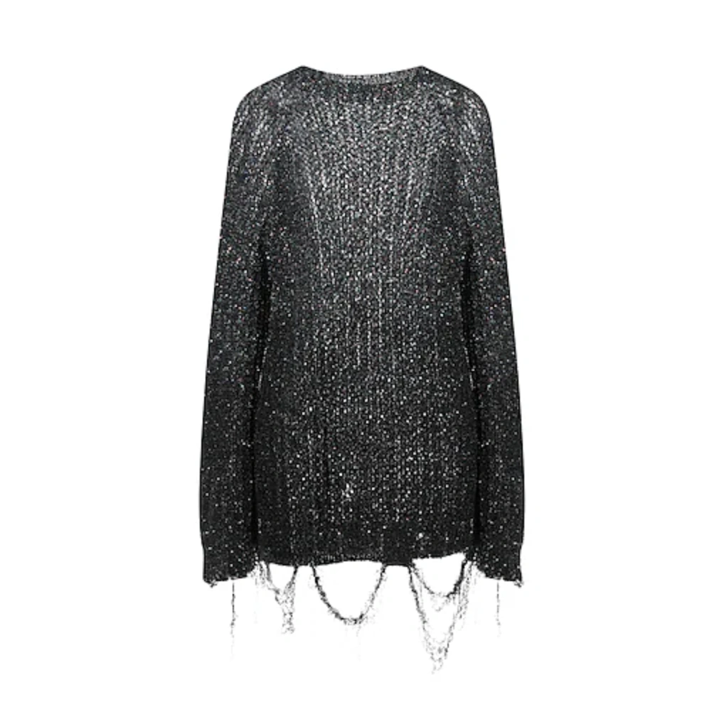 明星同款！Maison Margiela 闪片针织衫