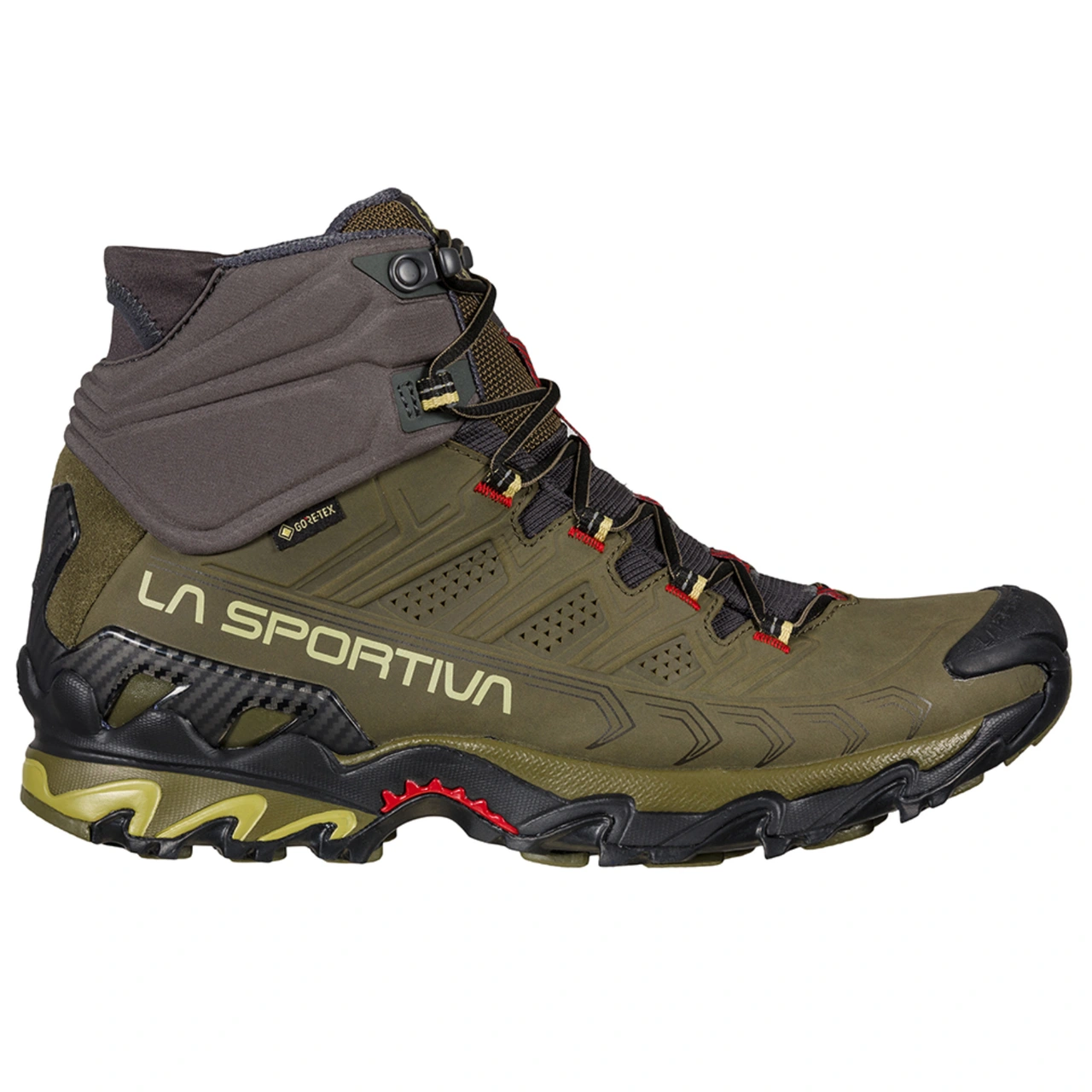 La Sportiva Ultra Raptor II Mid GTX 男士徒步鞋Ivy/Tango Red色