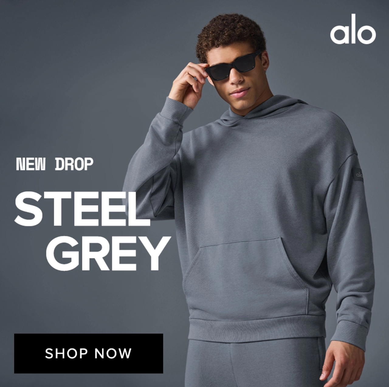 Alo Yoga 美网：Steel Grey 钢灰色系列运动服饰上新！